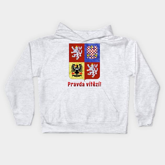 Czech coat of arms Kids Hoodie by Karlov Print